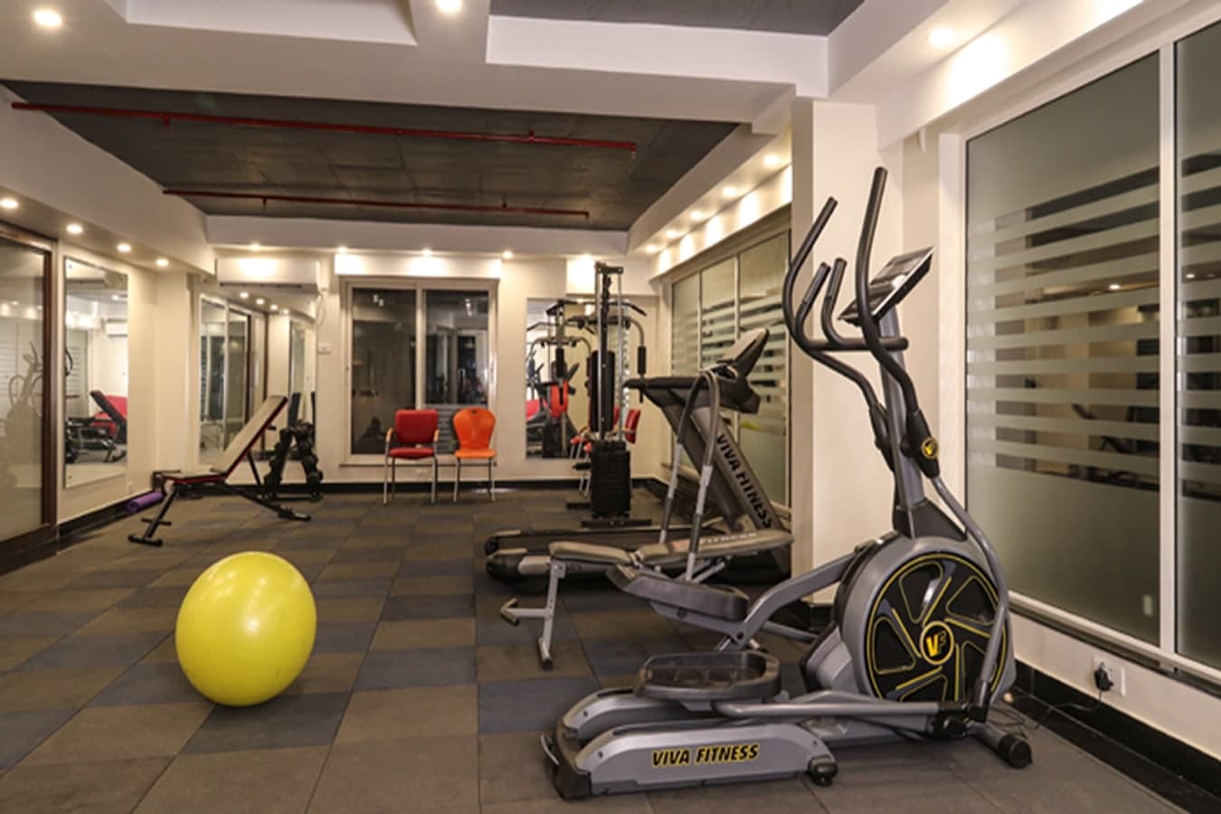 The gym on the third floor