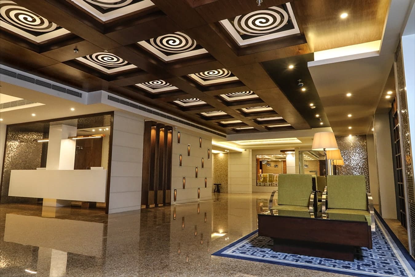 The lobby and reception